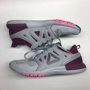 Women’s Reebok z print shoes. Purple/gray/pink